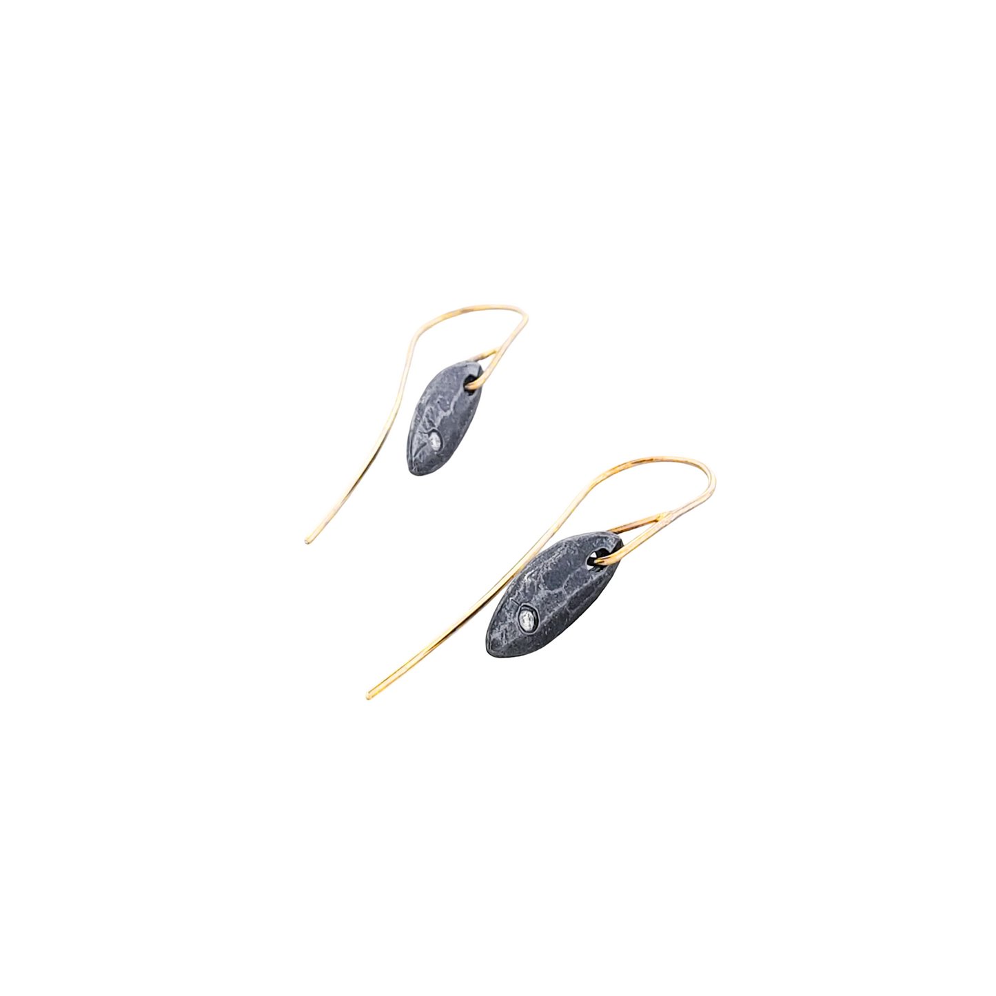 Amylum Star Gold Wire Hook Earrings