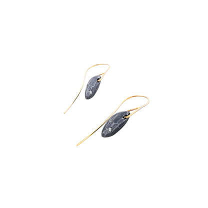 Amylum Star Gold Wire Hook Earrings