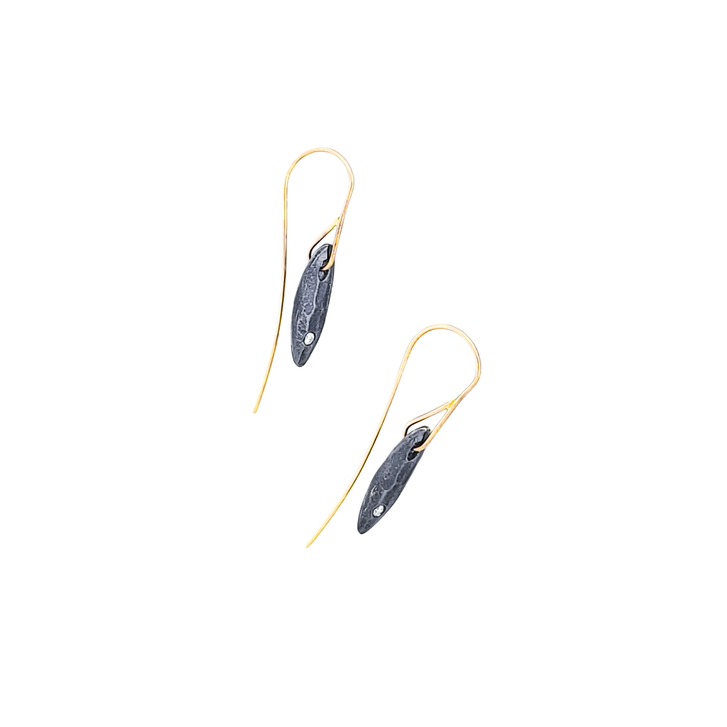 Amylum Star Gold Wire Hook Earrings