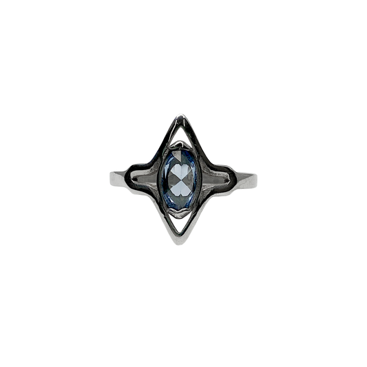 Eye of Seraphim Aquamarine Ring