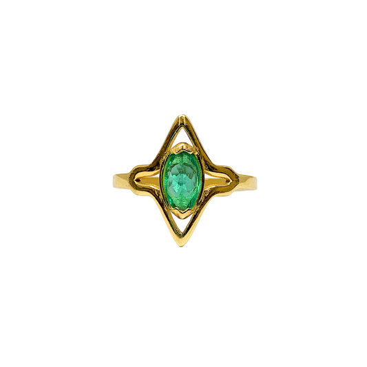 Eye of Seraphim Emerald Ring
