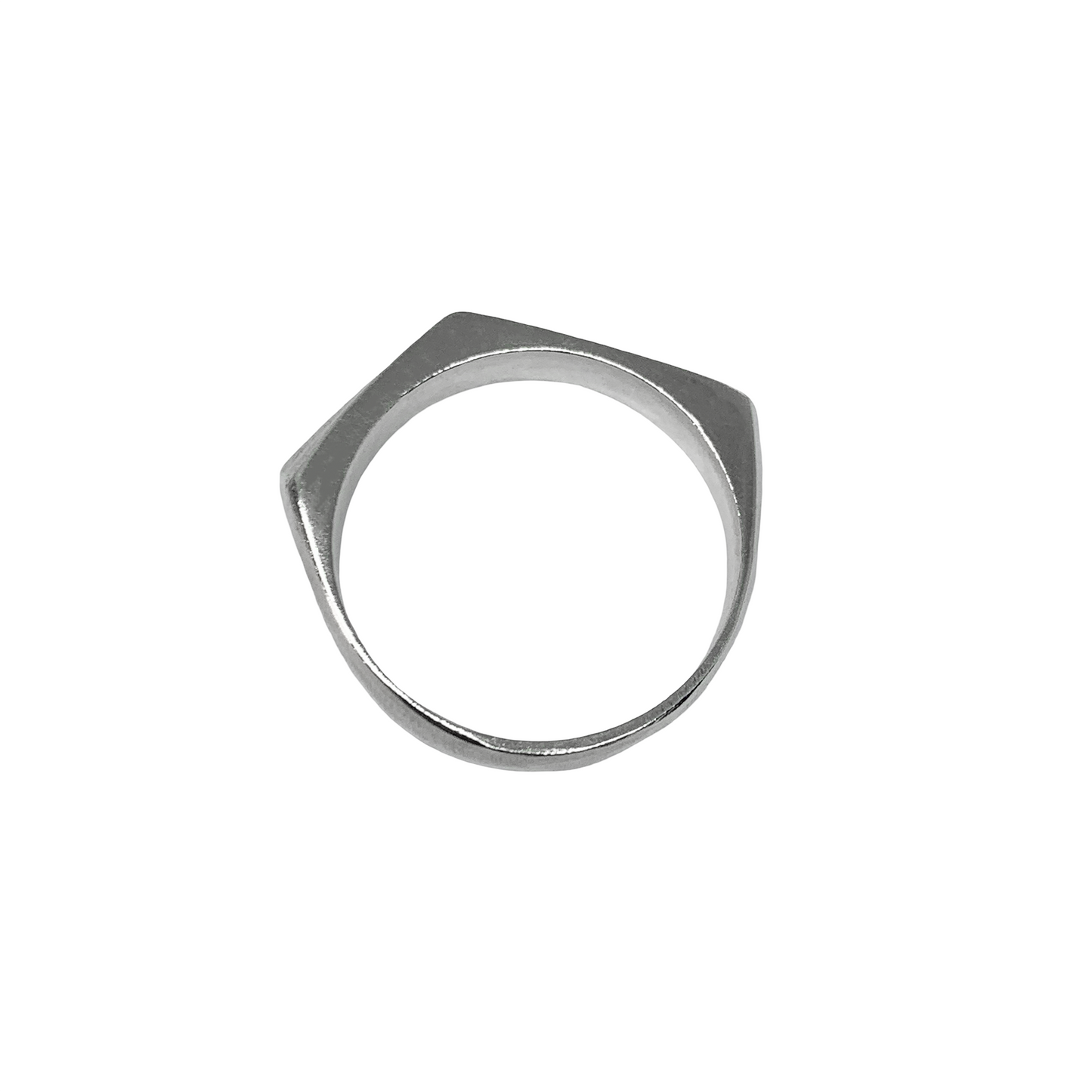 Faceted Band in Sterling Silver