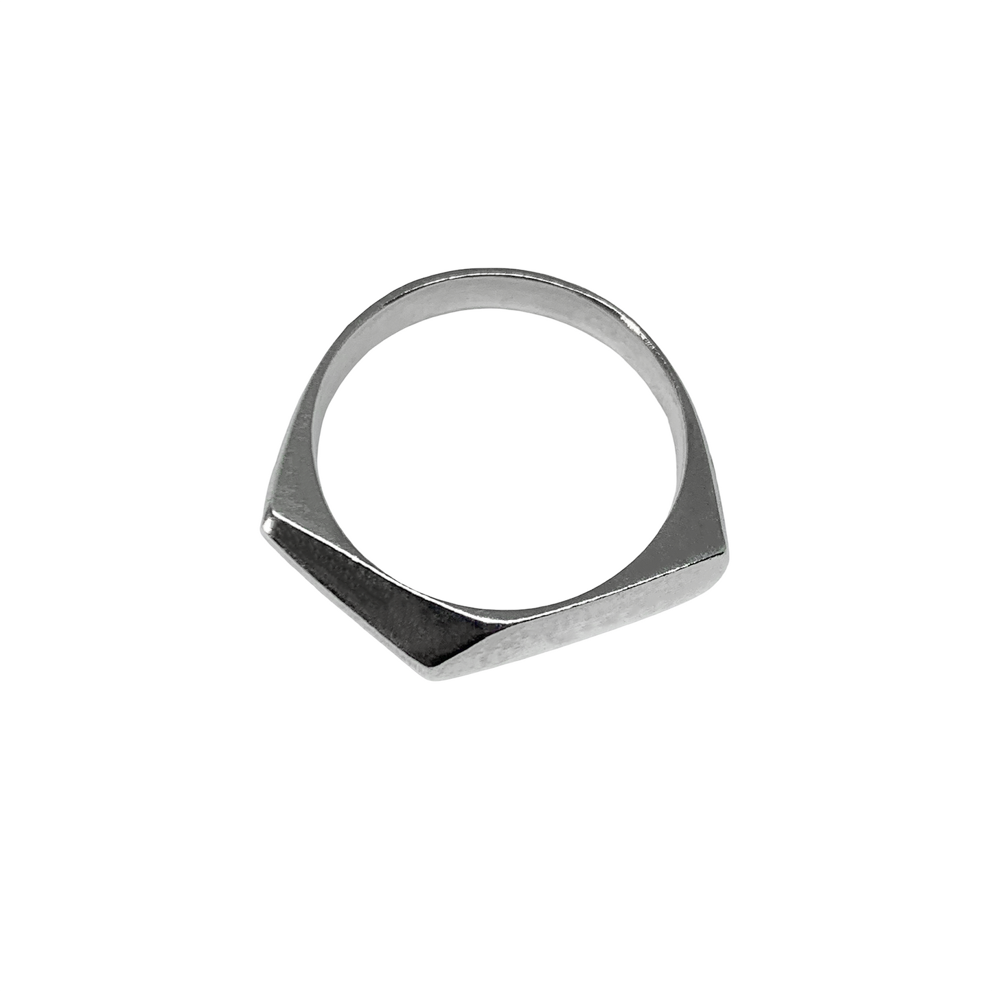 Faceted Band in Sterling Silver