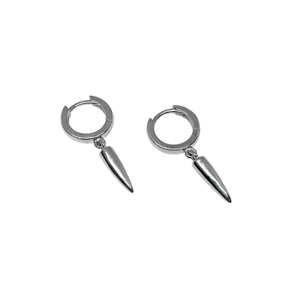 Huggie Spike Hoop Earrings
