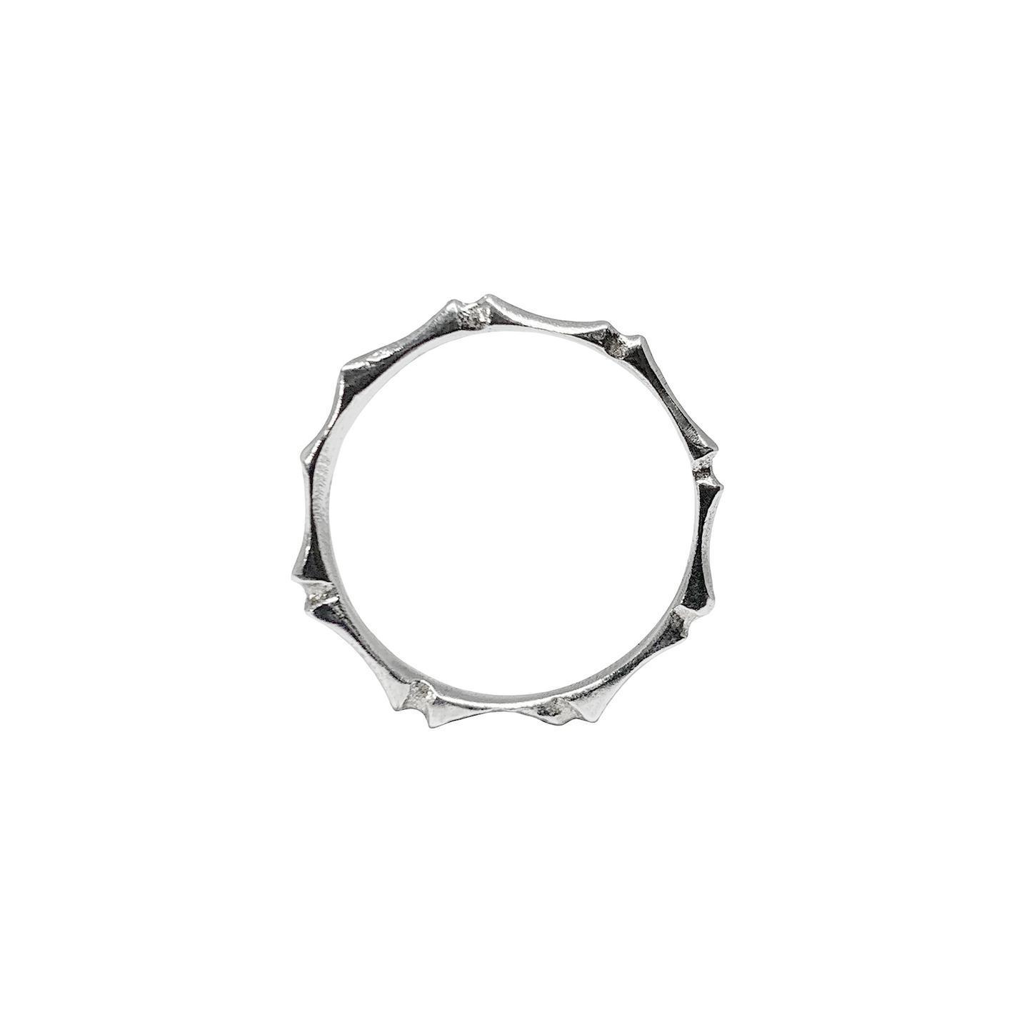 'Esi' Bone Band in Sterling Silver