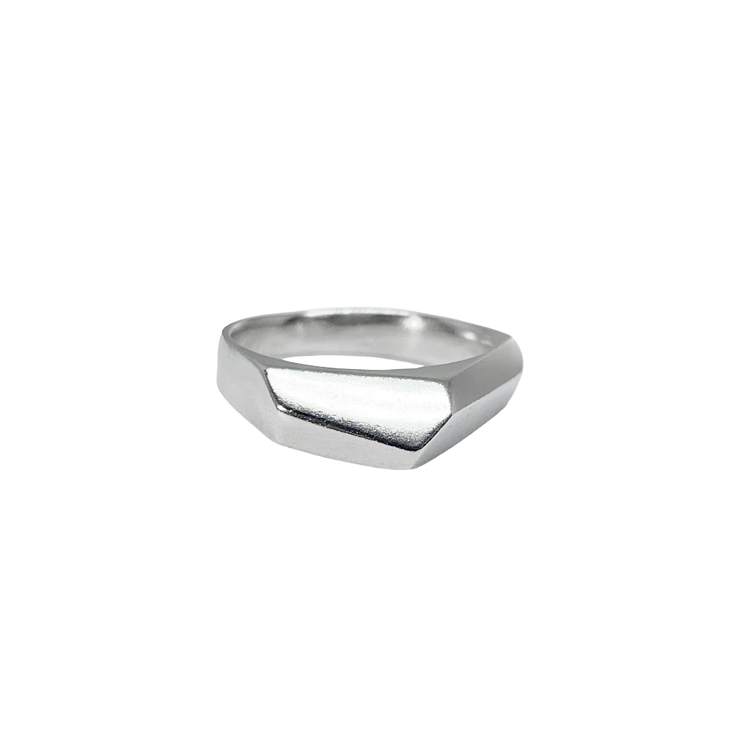Faceted Band in Sterling Silver