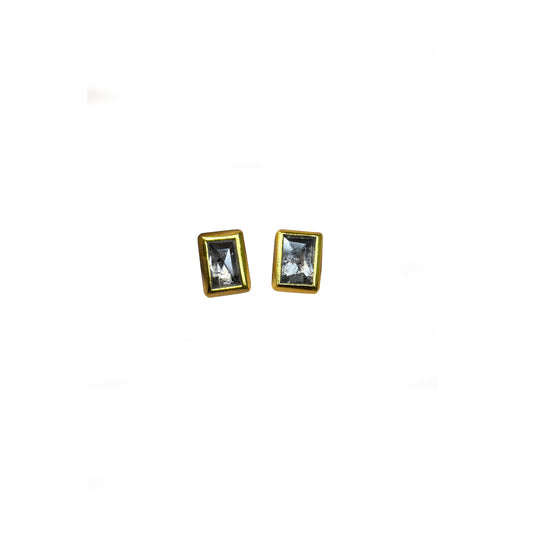 Gray Diamond Studs