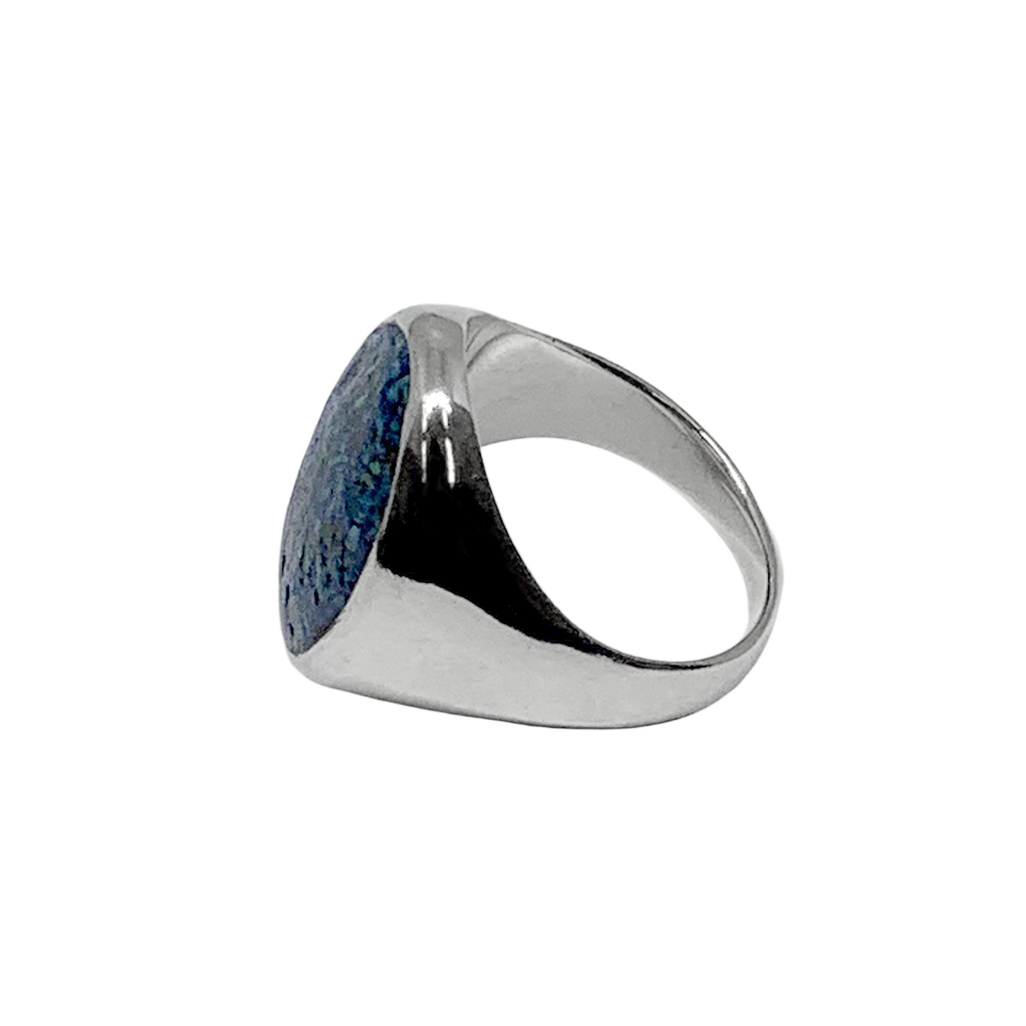 Shattuckite Signet Ring