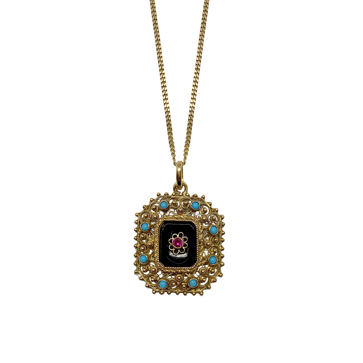Antique Filigree Pendant