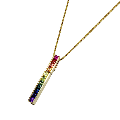Rainbow Gemstone Pendant