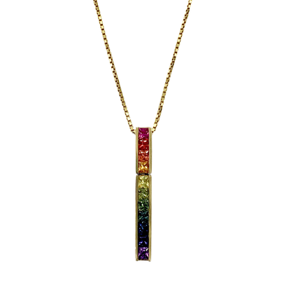 Rainbow Gemstone Pendant