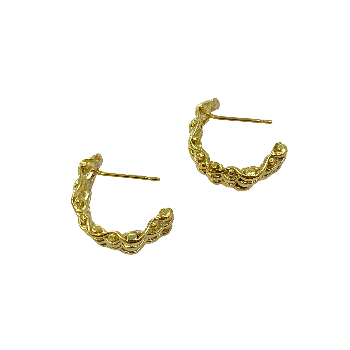 'Carly' Woven Hoops