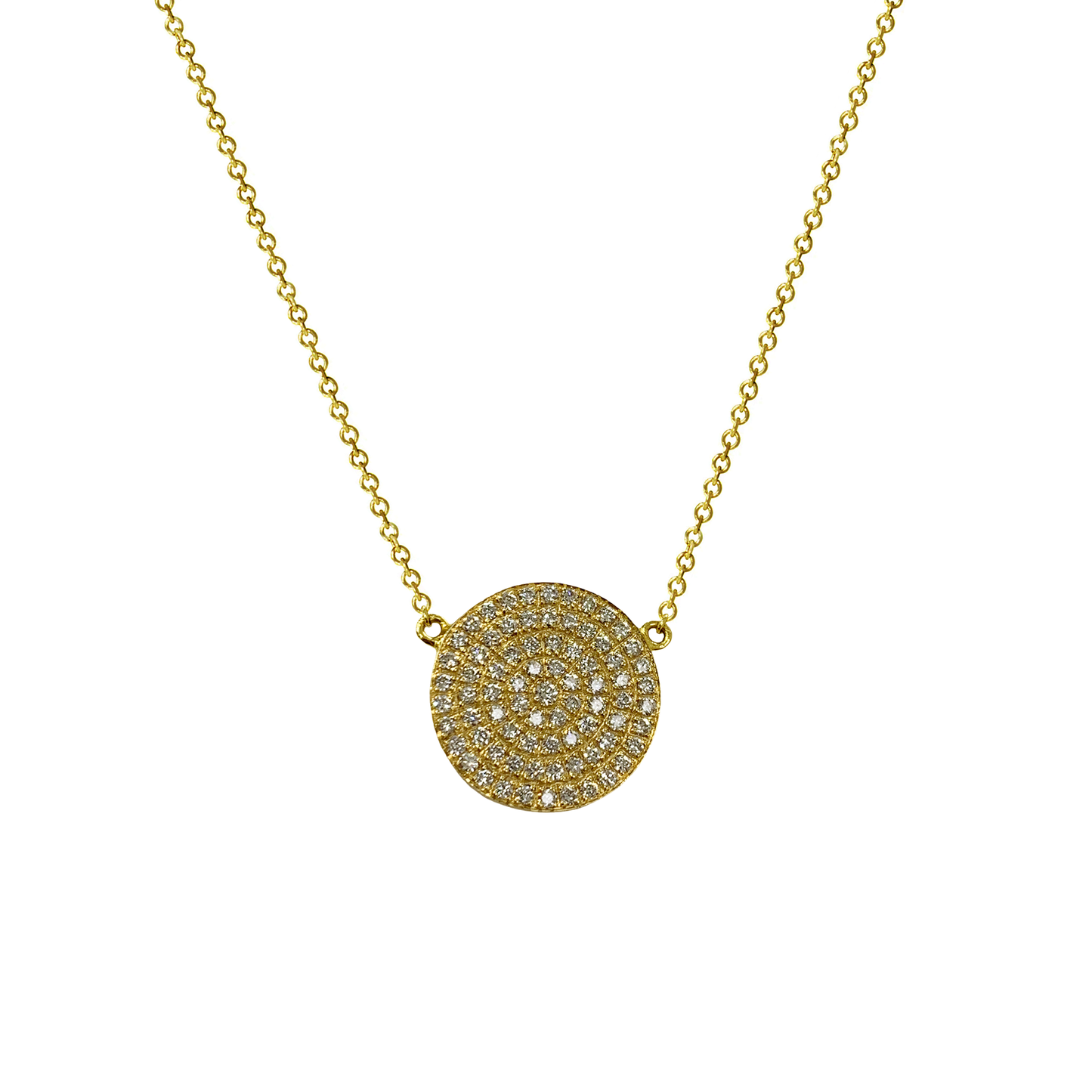 Diamond Disk Pendant