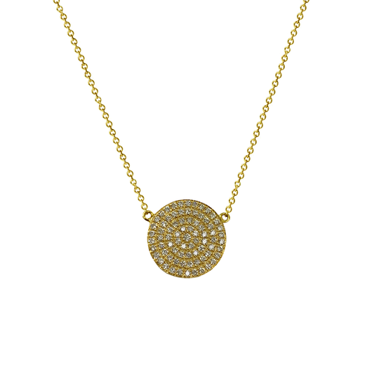 Diamond Disk Pendant