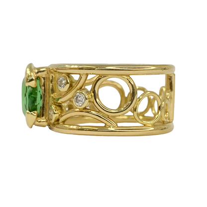 Madagascar Tourmaline Band Ring