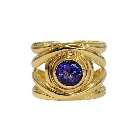 Tanzanite Eye Ring