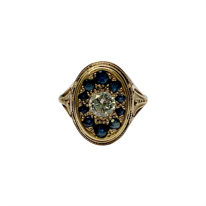 Diamond and Sapphire Ring