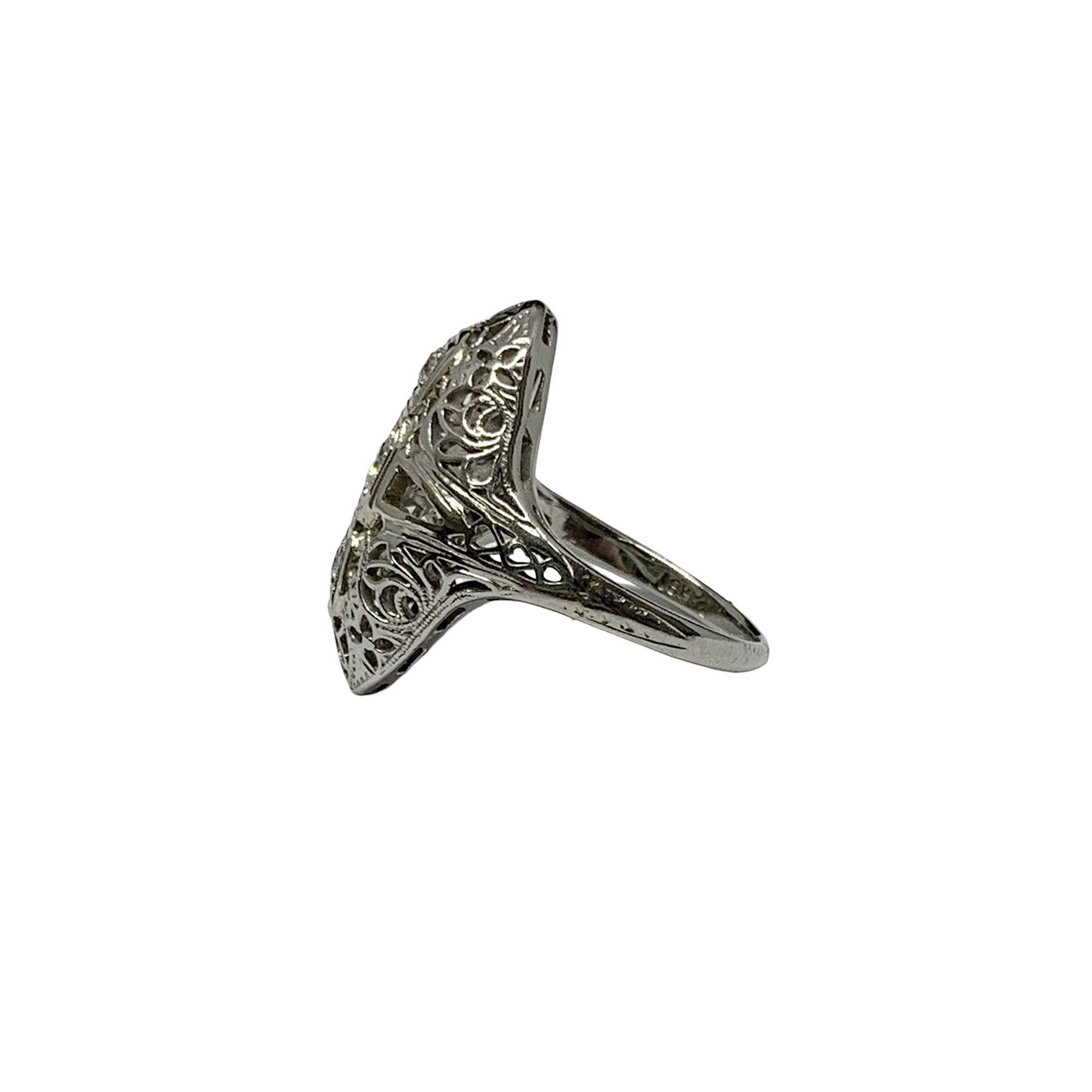 Diamond Art Deco Ring