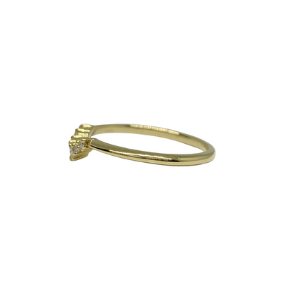 Sea Cliff Contour Band with Lab Grown Diamonds