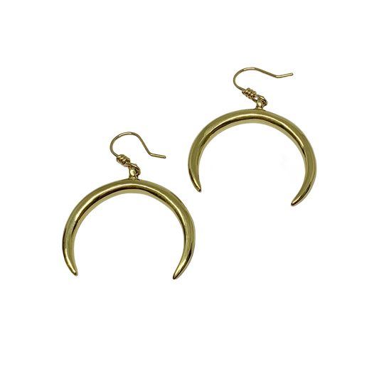 Crescent Earrings - Bronze