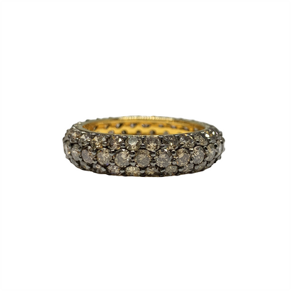 Champagne Diamond Eternity Band