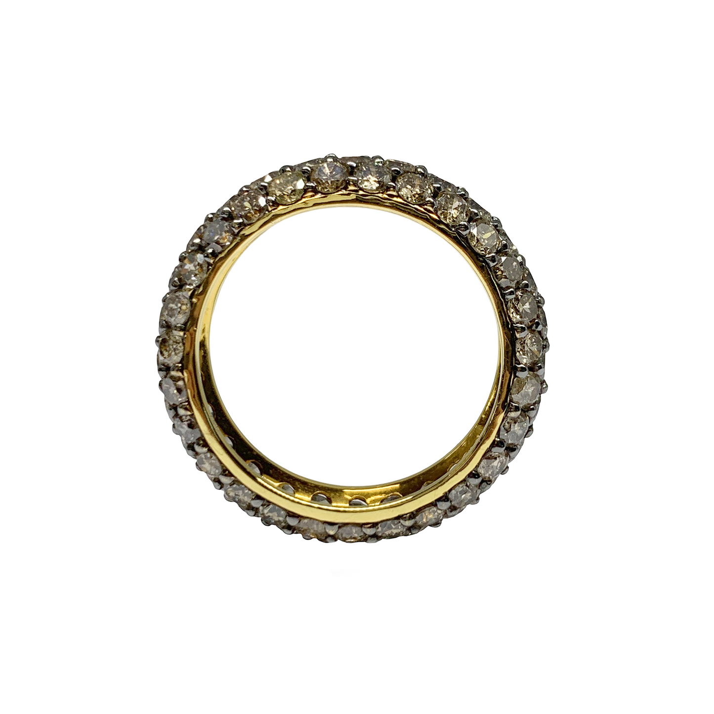 Champagne Diamond Eternity Band