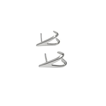 V Huggie Earring Studs