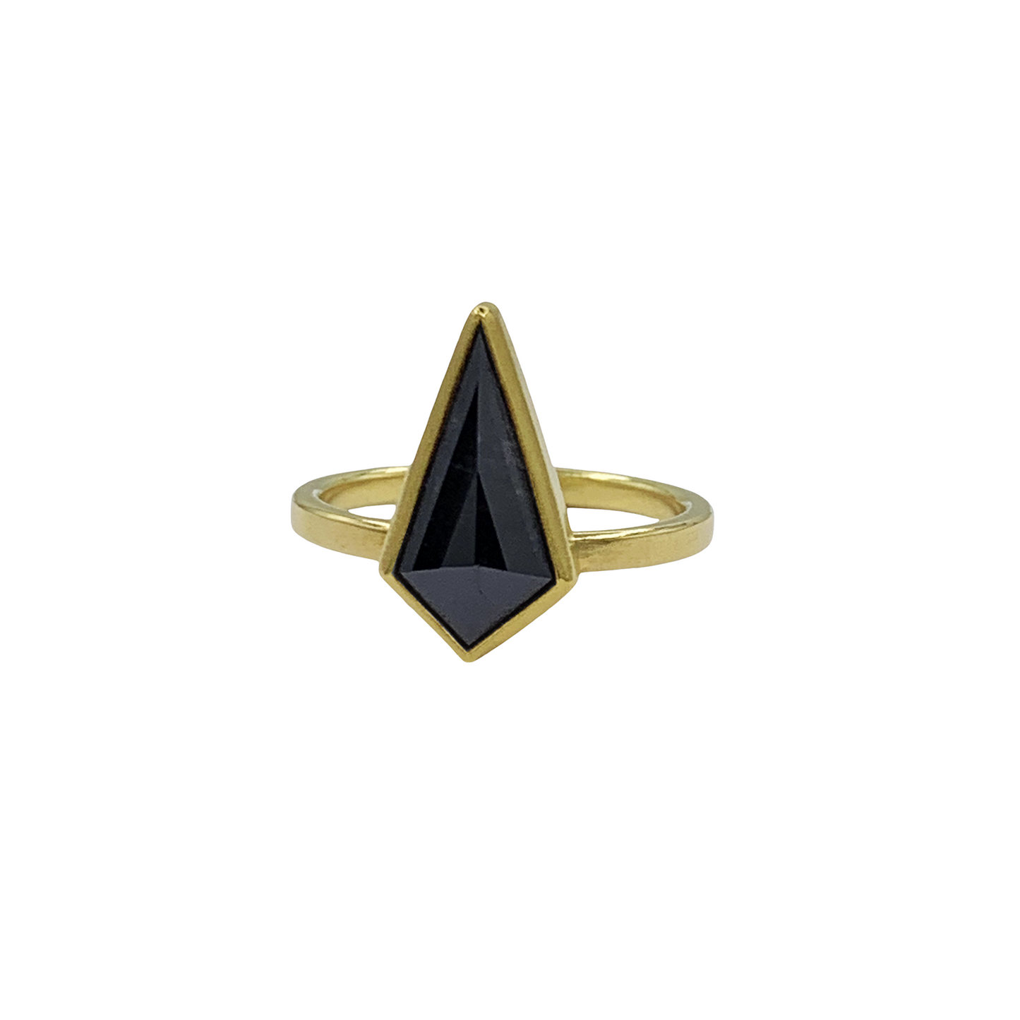 Grey Diamond Kite Ring