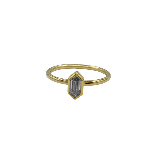 Diamond Hexagon Ring
