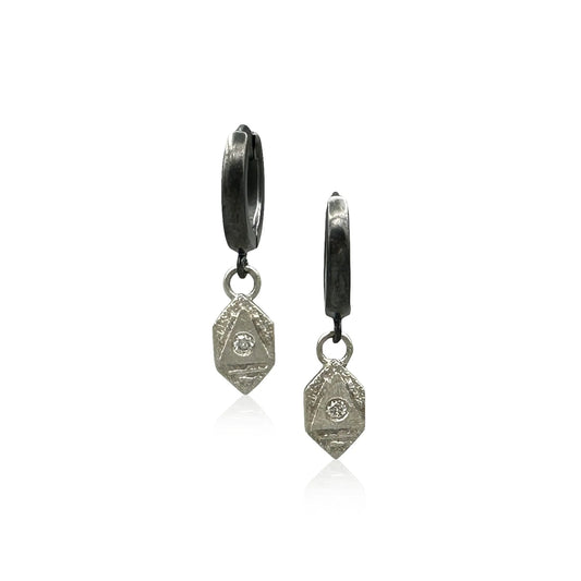 Tiny Atlantis Huggie Drop Earrings