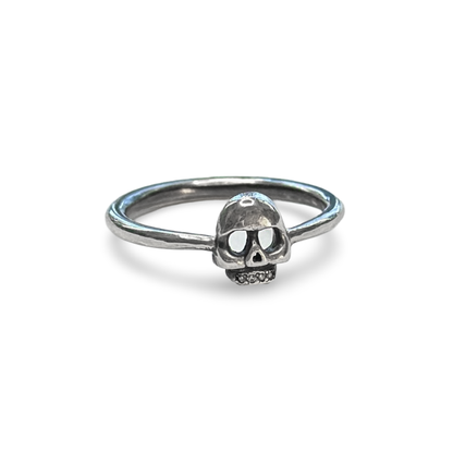 Mini Skull Ring - Silver