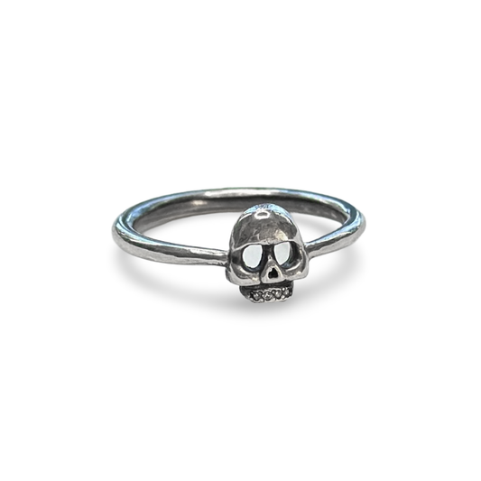 Mini Skull Ring - Silver