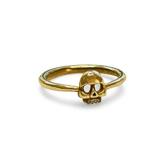 Mini Skull Ring - Bronze
