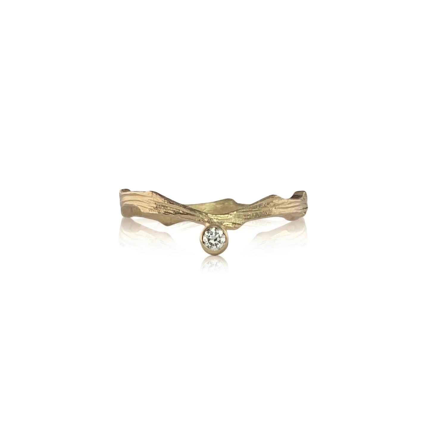 Cypress Diamond Contour Band Ring