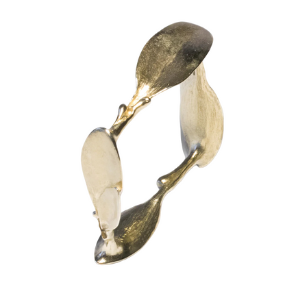Square Leaves Bracelet - Bronze
