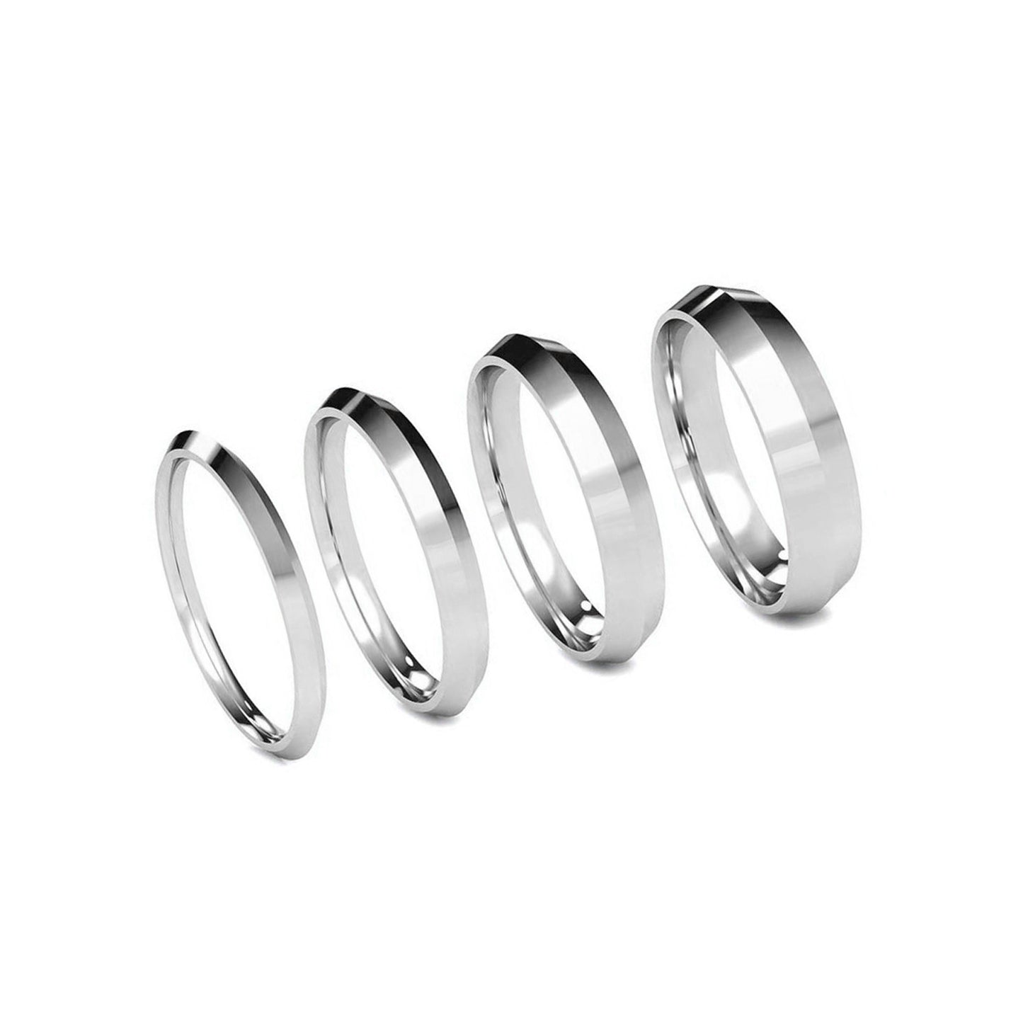 Summit, 2mm to 5mm, Platinum Bands