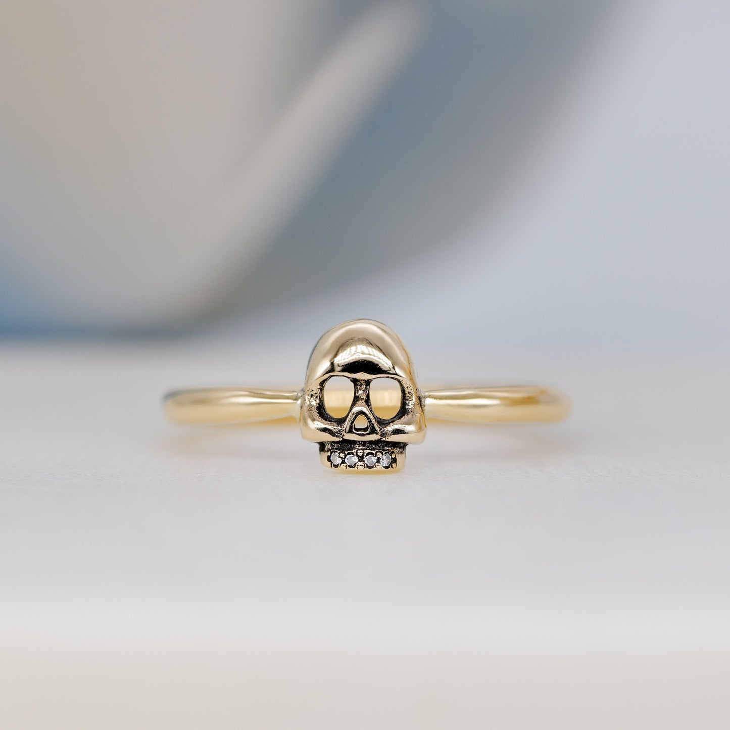 Mini Skull Ring - Bronze