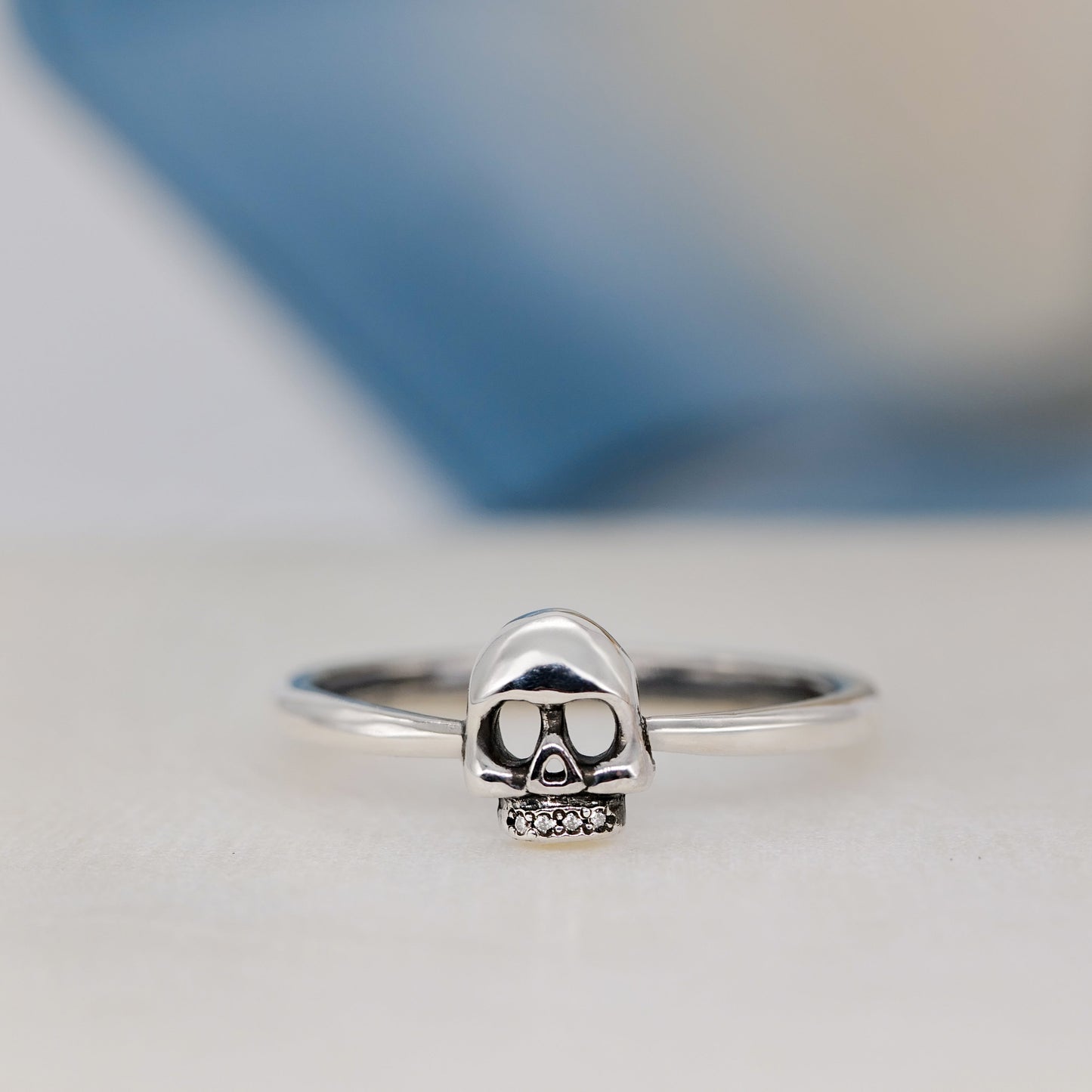 Mini Skull Ring - Silver