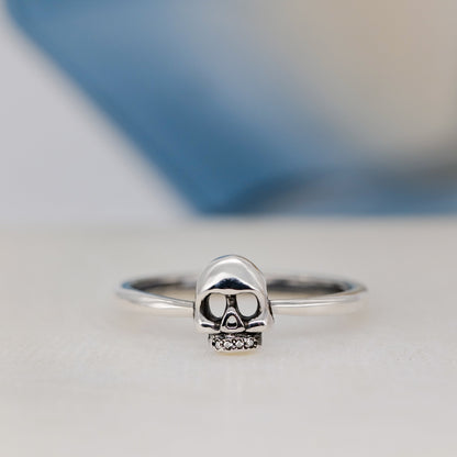 Mini Skull Ring - Silver
