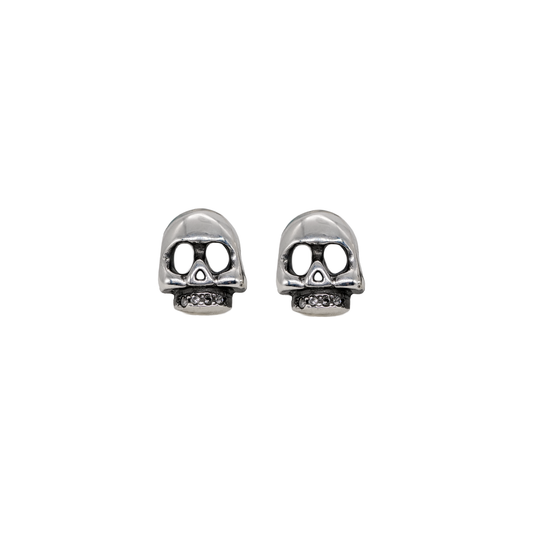 Mini Skull Studs - Silver
