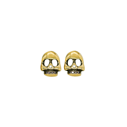 Mini Skull Studs - Bronze