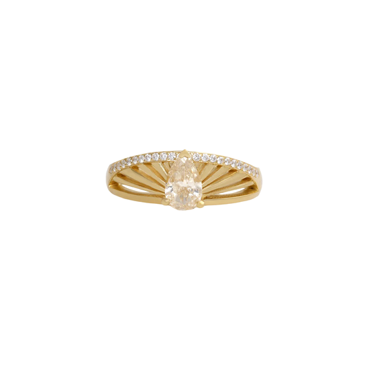 Diamond Helianthus Ring