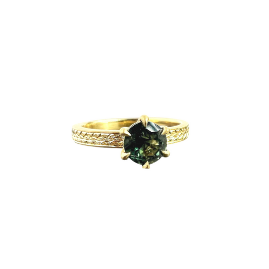 Montana Sapphire Petal Ring