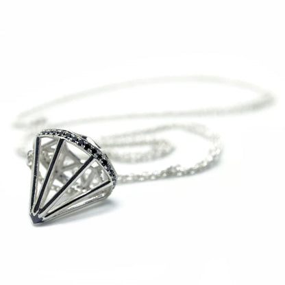 Muse Necklace with Black Diamond Girdle & Culet