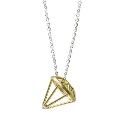 Muse Necklace with White Diamond Culet