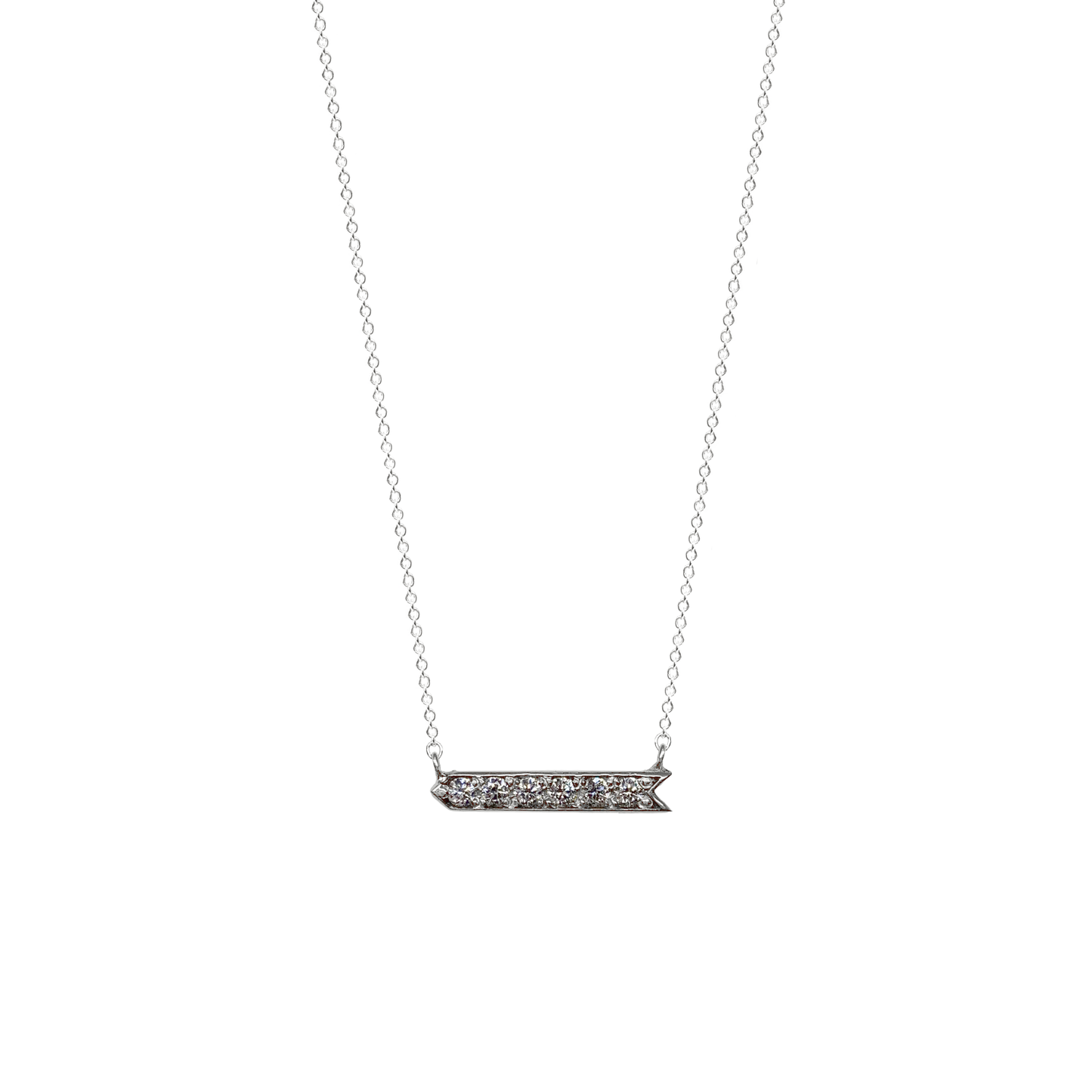 Epaulette Diamond Arrow Necklace