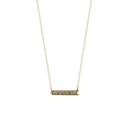 Epaulette Diamond Arrow Necklace