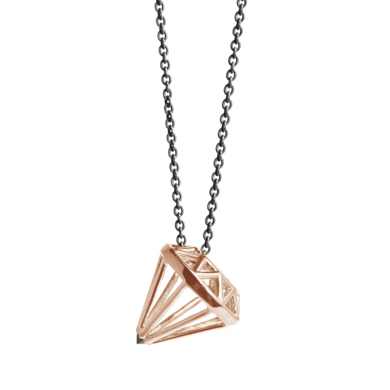 Muse Necklace with Black Diamond Culet