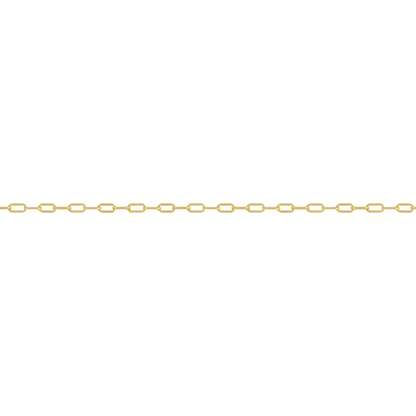 Fairmined 14K Yellow Gold 1.7mm Round Paperclip Chain - 18 inches