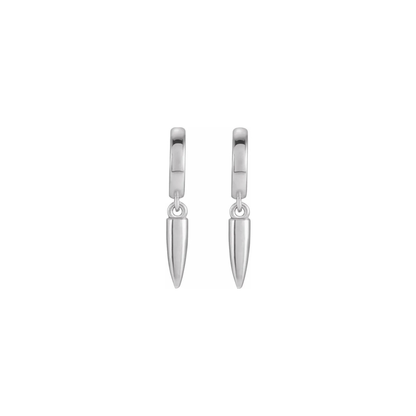 Huggie Spike Hoop Earrings